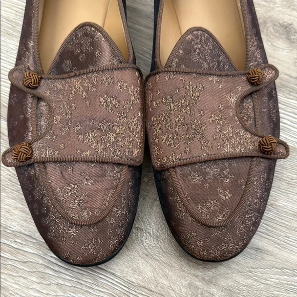 Superglamourous Elegant Brown Loafers. Size 41 display picture 2